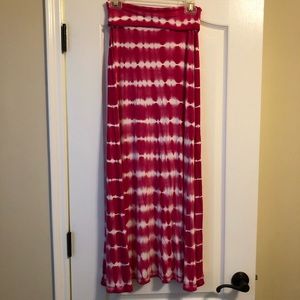 Design History pink & white maxi skirt